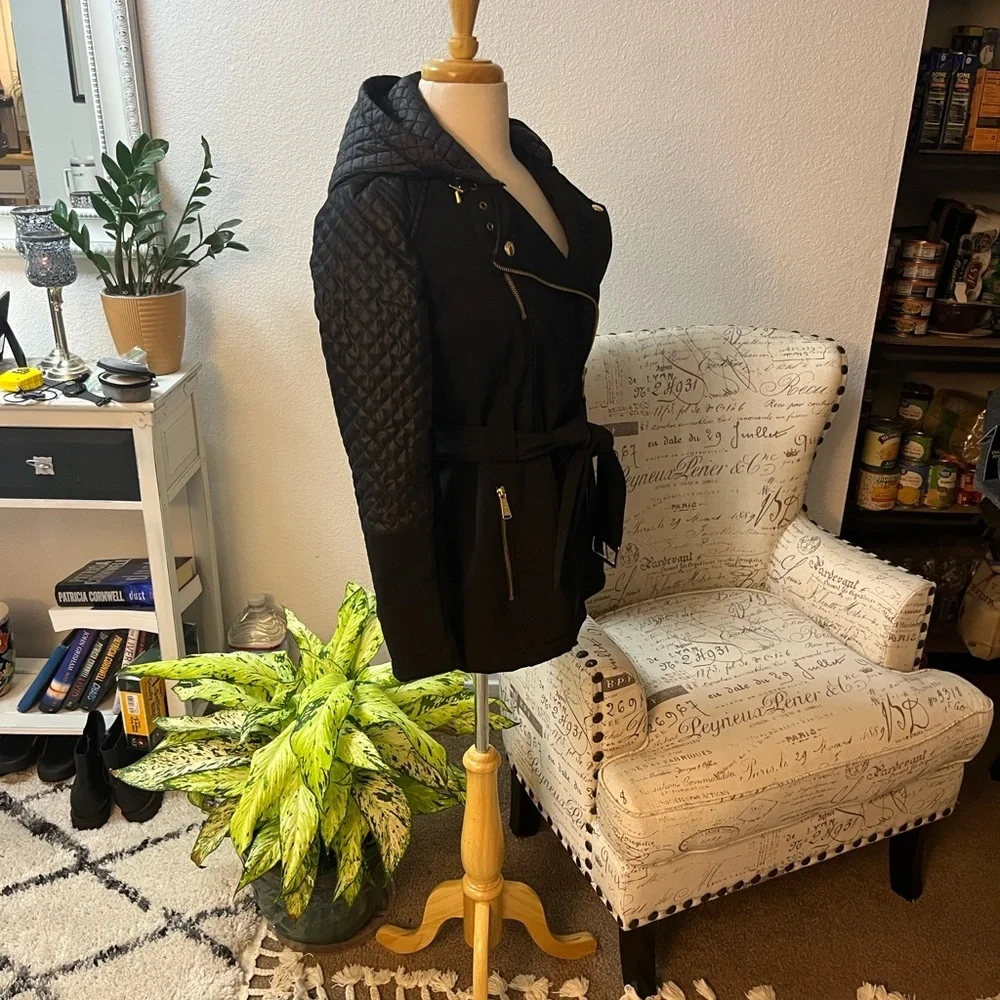 🎉Hp🎉 EUC MICHAEL Michael Kors' Asymmetrical Trench Coat